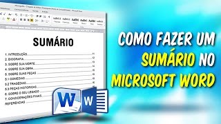 Como fazer um Índice Sumário Tabela lista de preços ou Cardápio no Microsoft Word 2010 ou 2013 [upl. by Enilatan804]