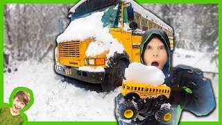 Monster Truck Abandoned School Bus Rescue Mission [upl. by Erehs277]