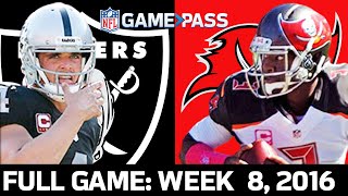 Raiders vs Buccaneers Week 8 2016 FULL game [upl. by Allix216]