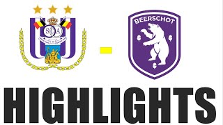 K Beerschot VA 21 RSC Anderlecht Highlights  Samenvatting  Pro League 202425 [upl. by Catie]