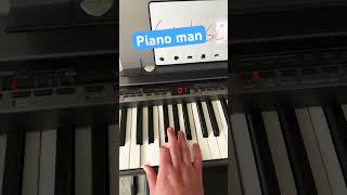 Piano man quick lesson piano pianolesson pianotutorial [upl. by Erodoeht]