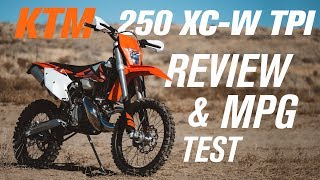 2018 KTM 250 XCW TPI Review amp MPG Test [upl. by Bromleigh925]