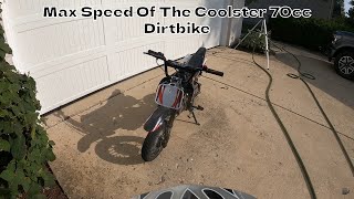 Max Speed Of the Coolster 70cc Dirt Bike [upl. by Alleen]