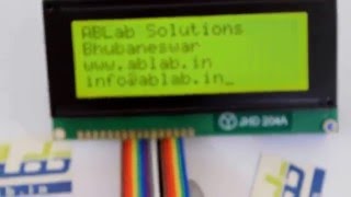 20X4 Alphanumeric LCD Interfacing with AVR ATmega16 Microcontroller by ABLab Solutions [upl. by Kei937]