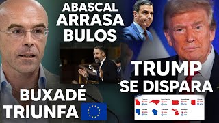 ¡ABASCAL ARRASA A SÁNCHEZ Y SUS BULOS TRUMP SE DISPARA EN SONDEOS Y BUXADÉ TRIUNFA EN EUROPA [upl. by Kellene796]