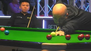 Zhou yuelong vs Luca Brecel Scottish open highlight snooker 2024 [upl. by Annairam]