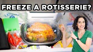 How to Freeze Rotisserie Chicken Shredded in Pieces or the Whole Chicken  MOMables Cooking Tips [upl. by Nilre872]