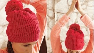 15 Slouchy Hat Vogue Knitting Winter 201314 [upl. by Ardnaik863]