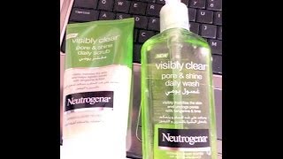 Review NEUTROGENA Visibly Clear Pore amp Shine daily wash l Clare Elise [upl. by Hales]