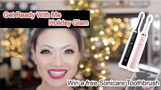 Get Ready With Me Holiday Look  WIN 1000 in Gifts  Philips Sonicare Contest [upl. by Jeniffer900]