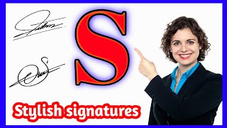 Signature ideas for letter S  S signature style  Signature style of S [upl. by Andromede]