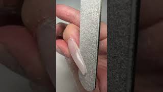 Shaping and filing long almond or soft stiletto nails [upl. by Dayir954]