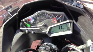 Kawasaki Ninja 300 Exhaust Start up Idle and Rev [upl. by Nemra]