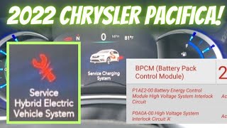 Chrysler Pacifica Hybrid Service Charging System P1AE2 P0A0A High voltage system interlock circuit A [upl. by Hazmah]