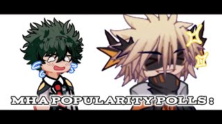 mha popularity polls   MHA  Gacha Life 2  THE GREATEST x Femininomenon [upl. by Dahl]