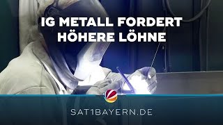 Streit um Tarifrunde IG Metall fordert höhere Löhne [upl. by Ehpotsirhc980]