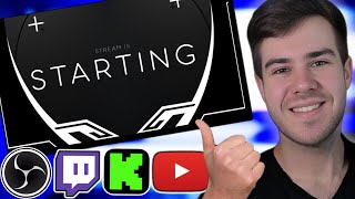 How to Add a Starting Soon Screen on OBS Studio  Twitch Kick YouTube [upl. by Derreg]