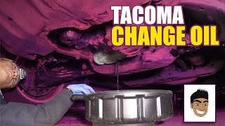 Tacoma Oil Change Tacoma DIY  How To [upl. by Bortman572]