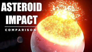 ASTEROID IMPACT Comparison 🌑💥 [upl. by Edora]