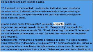 Comedores Compulsivos Anónimos  OA 2da Edición [upl. by Nitnilc]