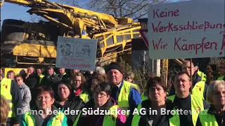 Demo gegen Schließung der Zuckerfabrik in Brottewitz [upl. by Larentia413]