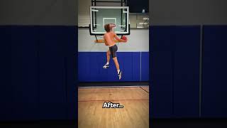 Before and after learning the secret🤫 shorts dunking [upl. by Bartolemo]