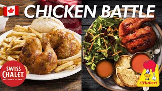 The Great Canadian Chicken Battle  St Hubert vs Swiss Chalet [upl. by Guillermo855]