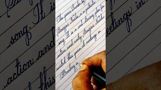 Very neat cursive handwriting ever cursive handwriting calligraphy art [upl. by Berri553]