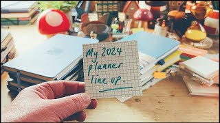 MY 2024 PLANNER DIARY amp WRITING JOURNAL LINE UP  getting organised for a productive 2024 [upl. by Ycniuqal]