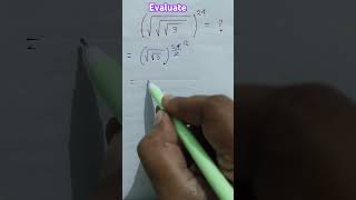 Evaluate Simple Radical Problem  maths shorttrick shorts trending vedicmathschool viralshort [upl. by Schmitt577]