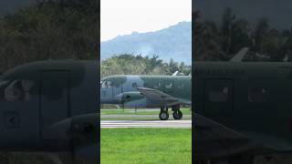 Embraer EMB110 Bandeirante FAB2339  Decolagem em Joinville 22092024 [upl. by Griffie]