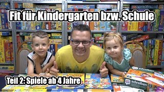 Fit für Kindergarten amp Schule Teil 2  Top Lernspiele ab 4 Jahre  Hinweis zum Alter [upl. by Htims]