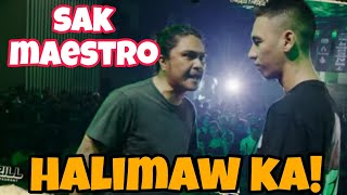 SAK MAESTRO vs ZAKI  MATIRA MAYAMAN KAKAIBANG SAK TO [upl. by Wilow]