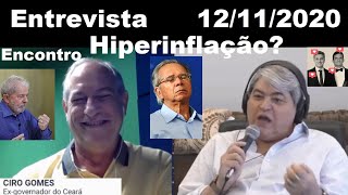 Ciro Gomes no Datena  Encontro com Lula Hiperinflação do Guedes chapa HuckMoro eleição 2020 [upl. by Tat]