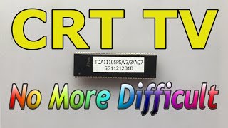 CRT TV remote not work  No problem  TDA11105 series FIXED [upl. by Templer257]