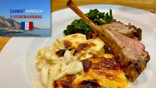 Gratin Dauphinois Hvidløgskartofler  her serveret med lam [upl. by Acirem]