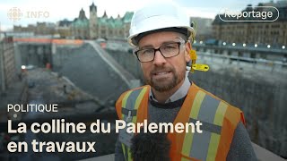 Visite guidée des travaux sur la colline du Parlement canadien [upl. by Namharludba409]