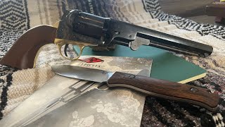 The Pietta Model 1851 Navy 36 Caliber Black Powder pistol REVIEW [upl. by Anad]