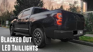 Toyota Tundra Blacked Out LED Taillights Install [upl. by Slyke]