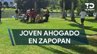 Muere joven ahogado en un lago artificial en Zapopan [upl. by Nuajed]