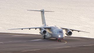 EMBRAER KC390 TAKEOFF at Madeira Airport [upl. by Schwenk]