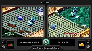 Viewpoint Sega Genesis vs Neo Geo Cd Side by Side Comparison [upl. by Monie539]