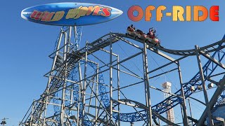 Wild Waves OffRide Footage Playlands Castaway Cove Miler Roller Coaster  NonCopyright [upl. by Ronile]