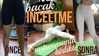 Bacaklarımı Nasıl İncelttim İç Bacak ve Basen HareketleriSkinny Fat İçin AntrenmanEvde Spor [upl. by Dreeda]