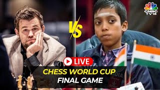 Chess World Cup 2023 LIVE  Magnus Carlsen Vs Praggnanandhaa Match  FIDE Chess World Championship [upl. by Ennaxxor699]