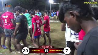 STJOSEPH VS MUGALIVAKKAM 4TH ROUND  18 AGE MATCH  MUGALIVAKKAM KABADI TOURNAMENT  JM SPORTS [upl. by Trilbee]