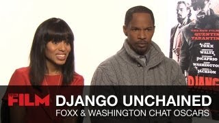 Jamie Foxx and Kerry Washington respond to Django Unchained Oscar nominations [upl. by Oniger]