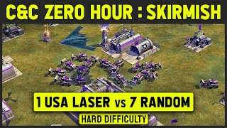 Command amp Conquer Generals Zero Hour  1 vs 7 Hard Armies Random 1080p [upl. by Orutra]