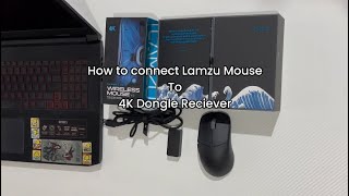 Tutorial pairing 4K dongle reciever to your Lamzu Mouse [upl. by Sharman]