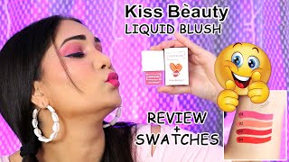 kiss beauty liquid blush reviewdemocuffsnlashes [upl. by Iveksarap]